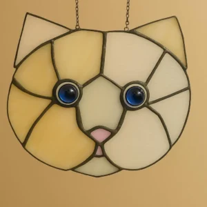 Customize Stained Glass Cat Suncatcher – Pet Memorial Art
